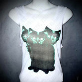 Bxoxo Gothic hip hop punk Y2K emo girls summer harajuku women's tank top geometric pattern print rock Streetwear Grunge women crop top